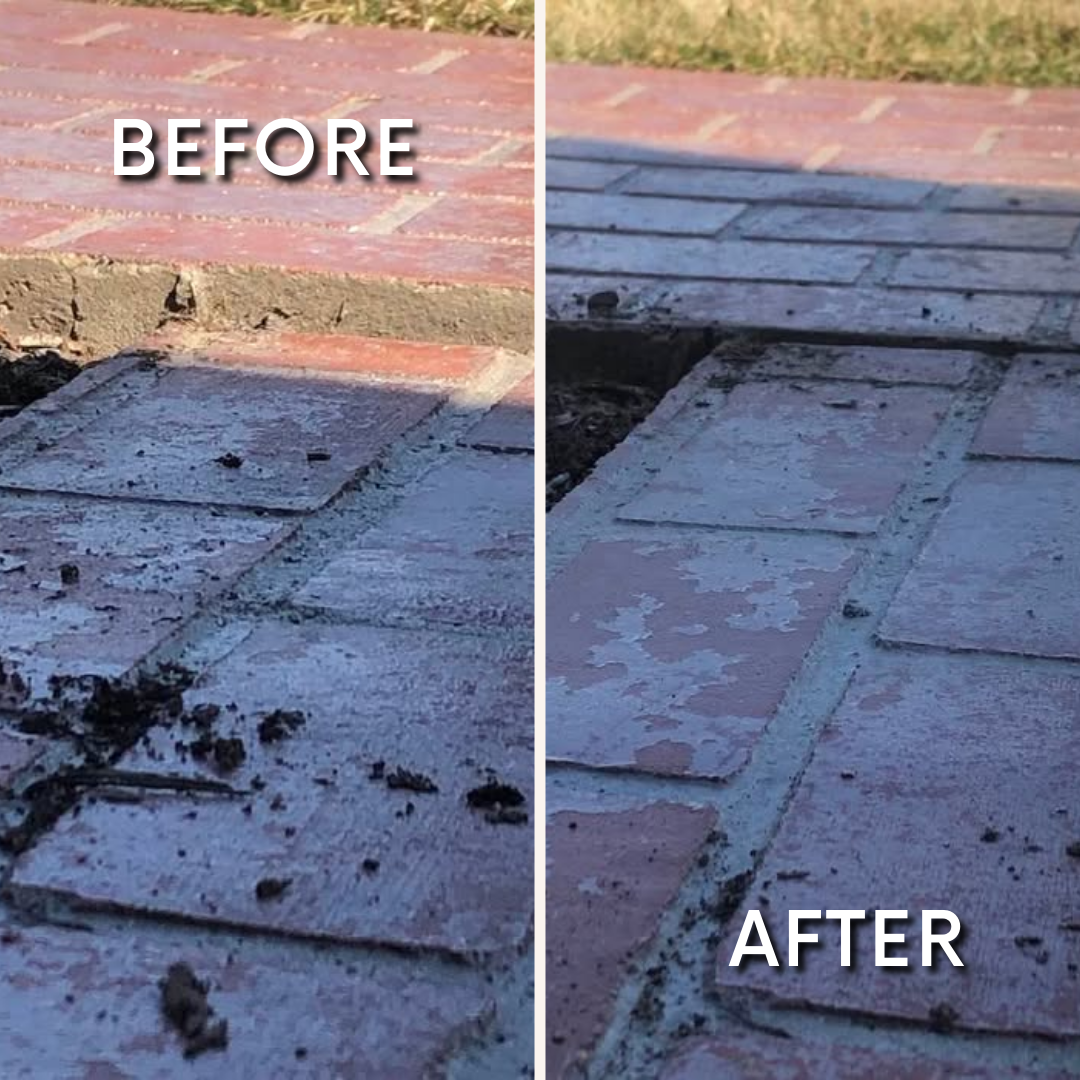 Before and after concrete leveling project 2