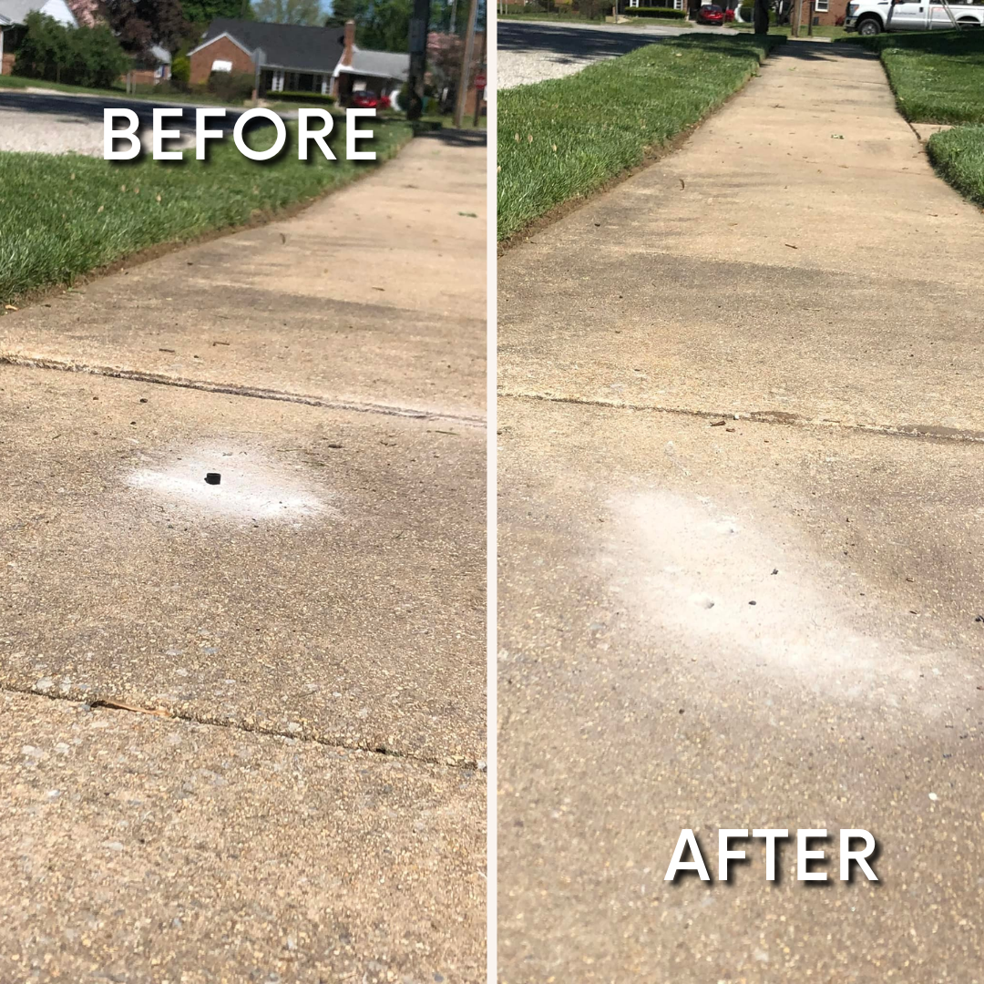 Before and after concrete leveling project 4